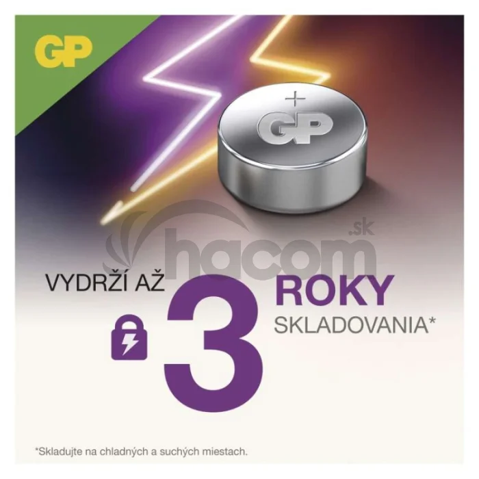 Alkalická gombíková batéria GP Ultra Plus LR44 (A76F), 1 ks