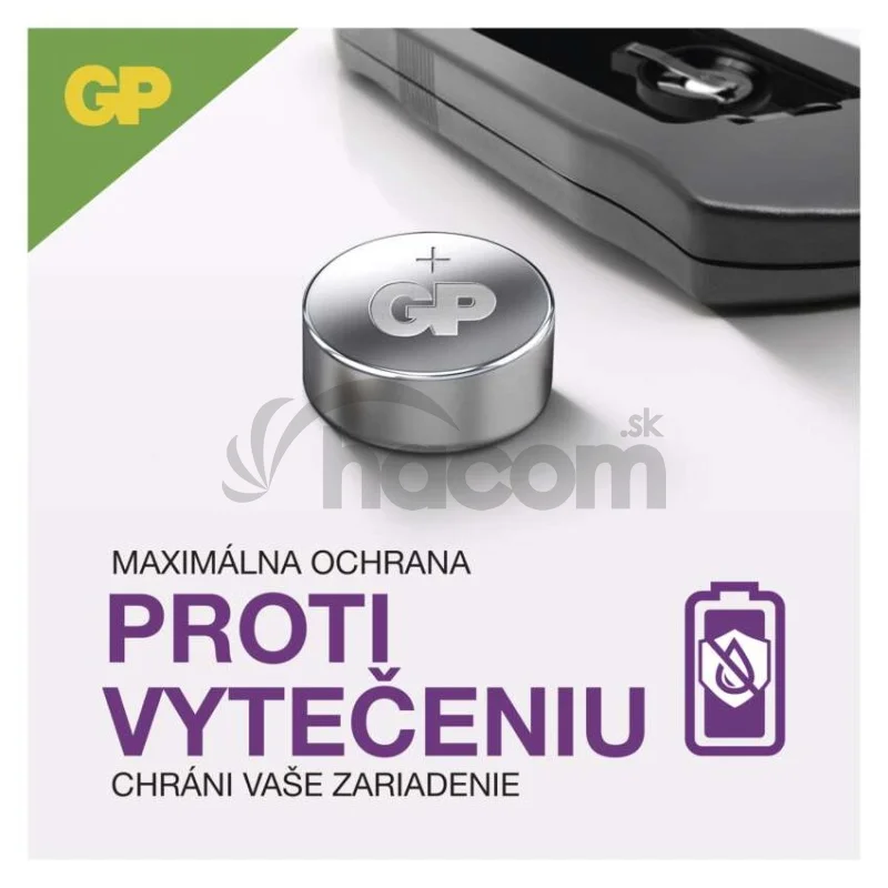 Alkalická gombíková batéria GP Ultra Plus LR44 (A76F), 1 ks