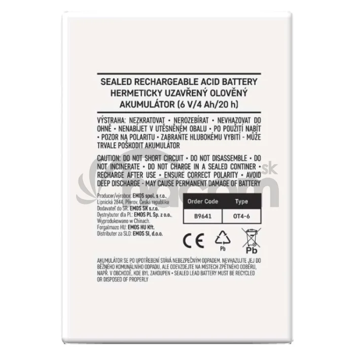 Náhradný akumulátor pre 3810 (P2301, P2304, P2305, P2308)