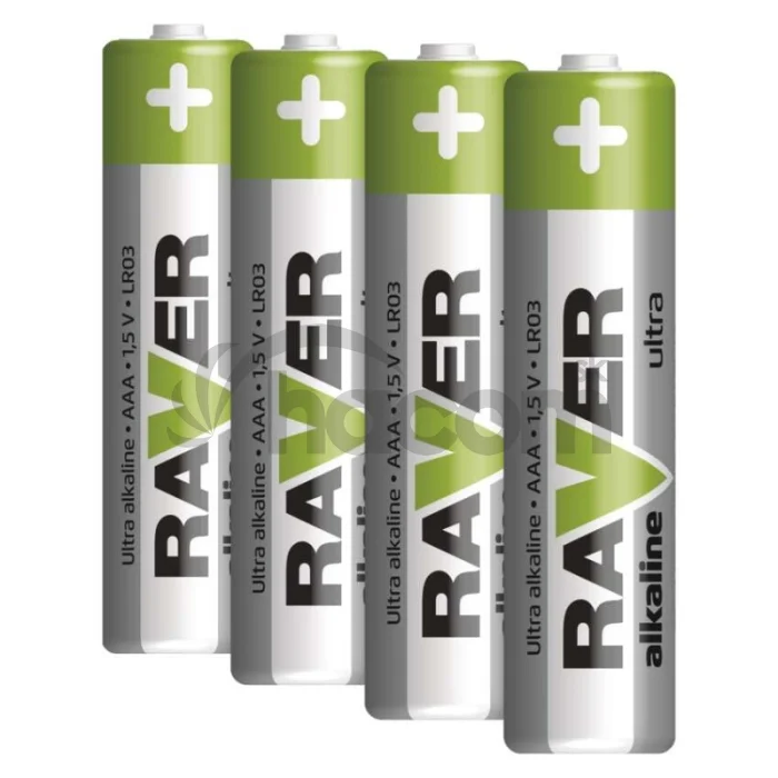 Alkalická batéria RAVER LR03 (AAA), 4 ks