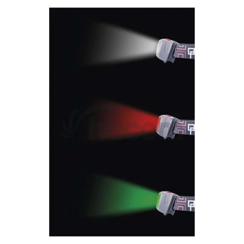 CREE LED + COB LED čelovka P3531, 330 lm, 65 m, 3× AAA