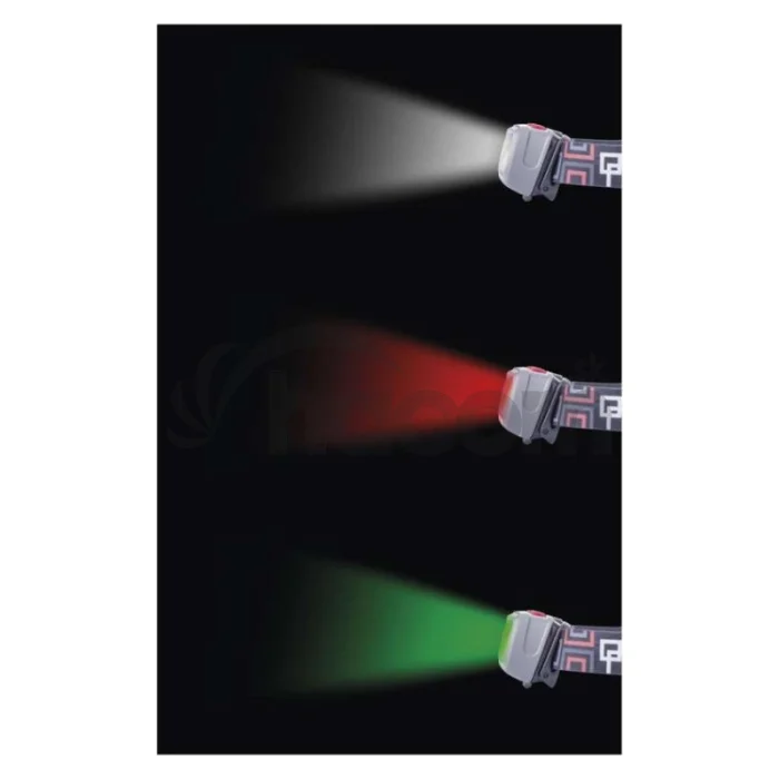CREE LED + COB LED čelovka P3531, 330 lm, 65 m, 3× AAA
