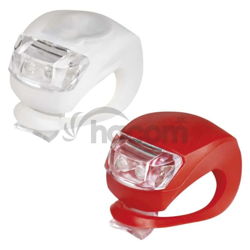 LED predné + zadné sviet. na bicykel P3921 na 2×CR2032, 10 lm