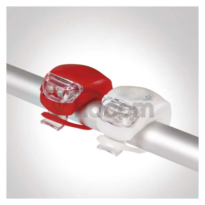 LED predné + zadné sviet. na bicykel P3921 na 2×CR2032, 10 lm