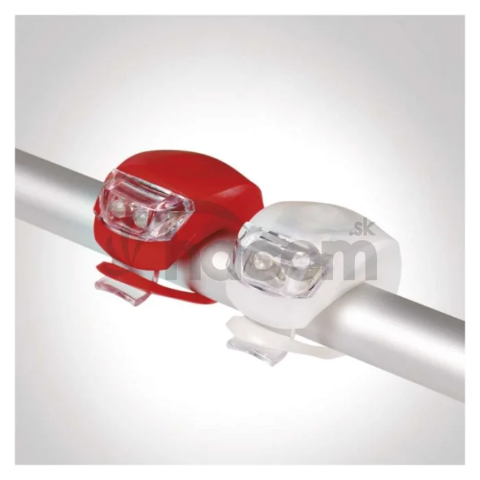 LED predné + zadné sviet. na bicykel P3921 na 2×CR2032, 10 lm