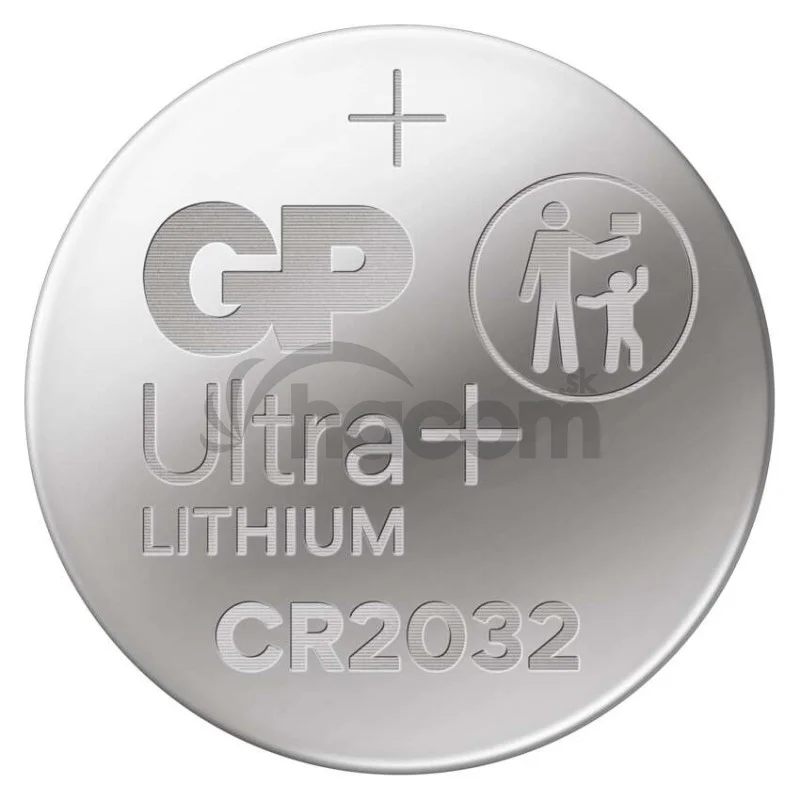 Lítiová gombíková batéria GP Ultra plus CR2032, 1 ks