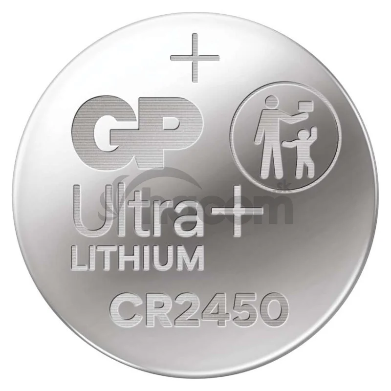 Lítiová gombíková batéria GP Ultra plus CR2450, 1 ks