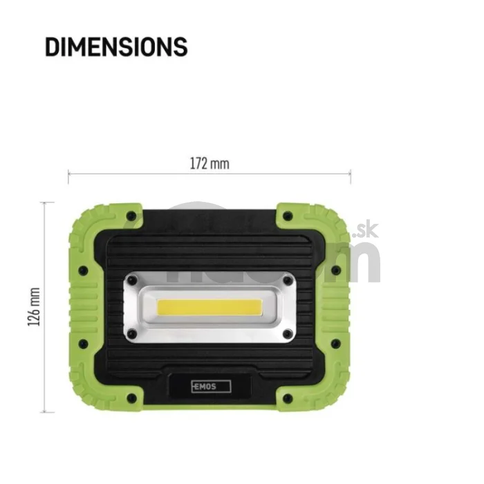COB LED nabíjací pracovný reflektor P4534, 600 lm, 3000 mAh