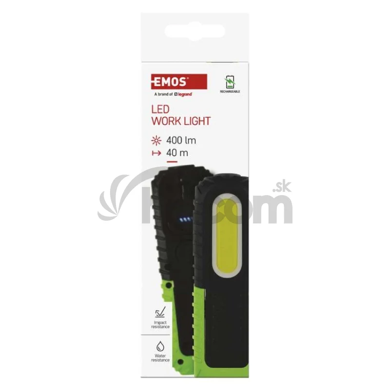 COB LED + LED nabíj. prac. svietidlo P4531, 400 lm, 2000 mAh