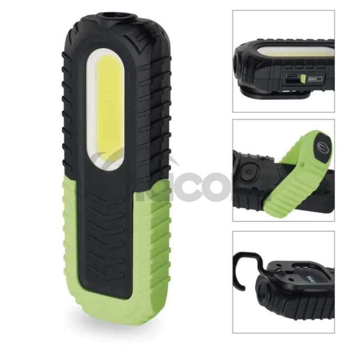 COB LED + LED nabíj. prac. svietidlo P4531, 400 lm, 2000 mAh
