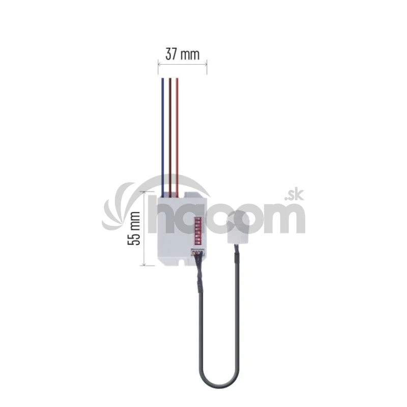 PIR senzor (pohybové čidlo) IP20 800W, biely