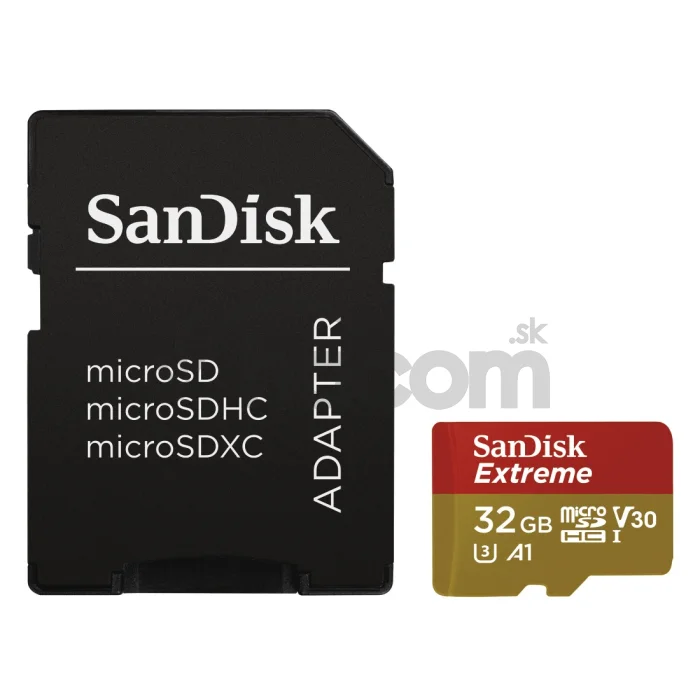 SanDisk Extreme/micro SDHC/32GB/UHS-I U3 / Class 10/+ Adaptér