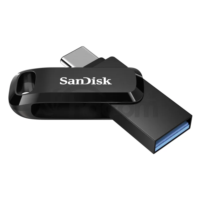 SanDisk Ultra Dual Drive Go/128GB/USB 3.2 Gen 1 (5Gb/s)/USB-A + USB-C/Čierna