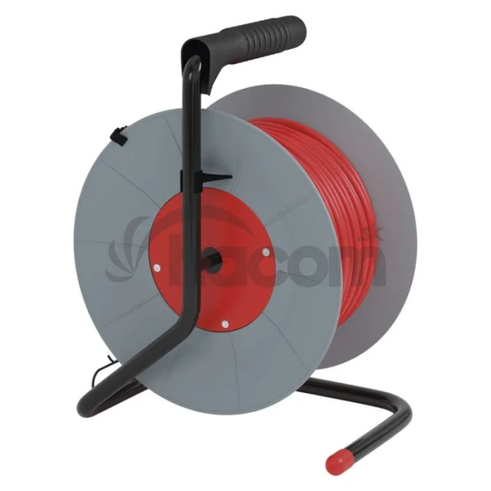 Predlžovací kábel na bubne 20 m / 4 zásuvky / červený / PVC / 230 V / 1 mm2