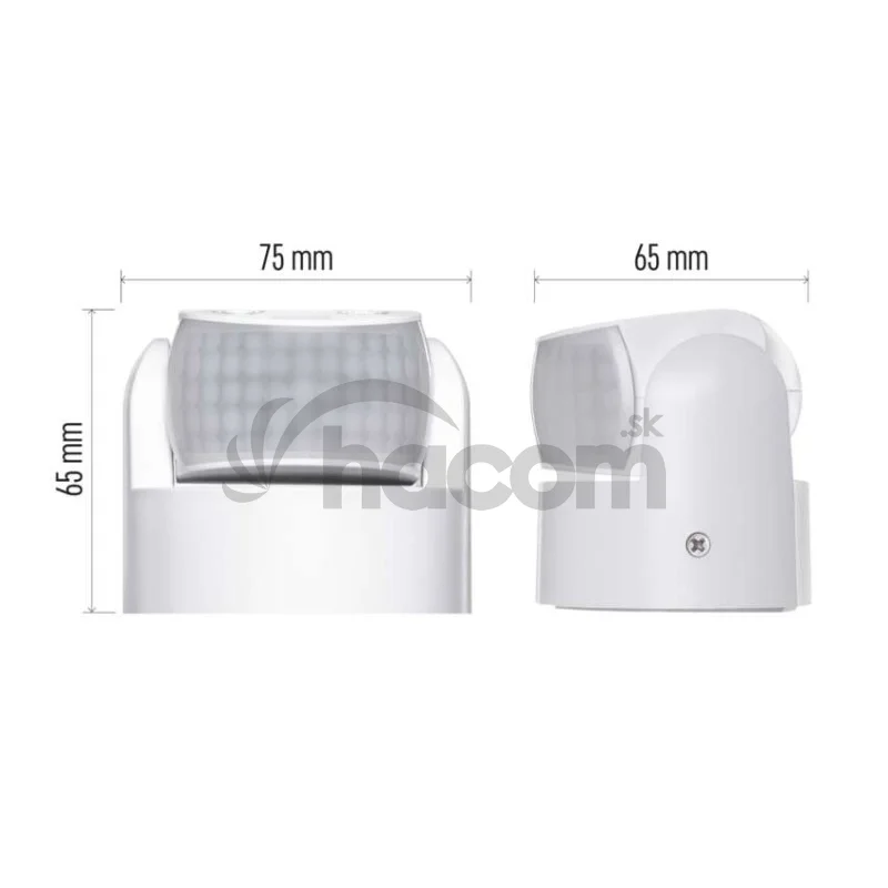 PIR senzor (pohybové čidlo) IP65 1200W, biely