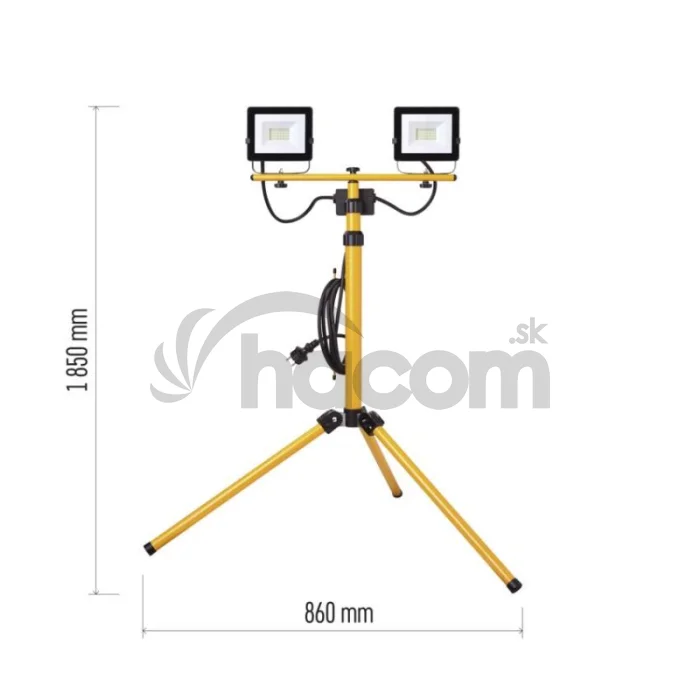 LED reflektor HOBBY SLIM, 2× 20,5W + trojnožka
