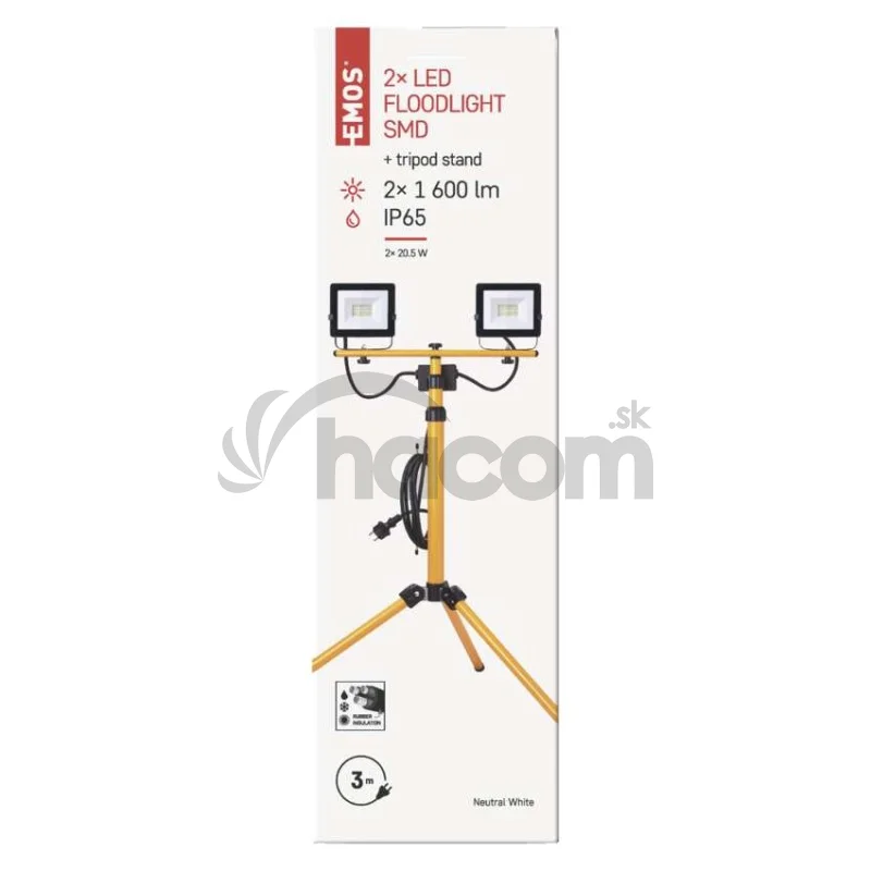LED reflektor HOBBY SLIM, 2× 20,5W + trojnožka