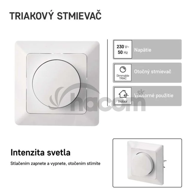 Triakový stmievač č. 6 pre regulovateľné LED žiarovky