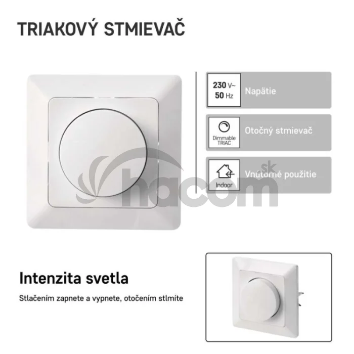 Triakový stmievač č. 6 pre regulovateľné LED žiarovky