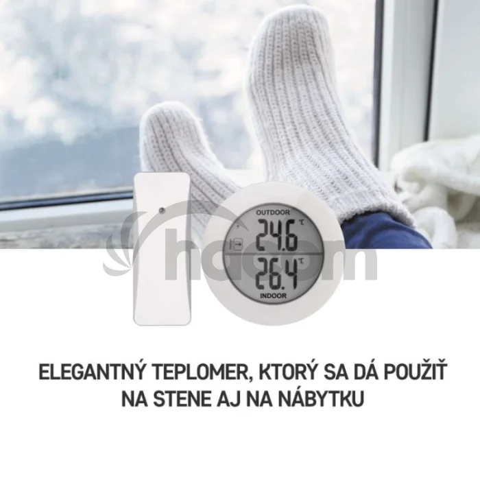 Digitálny teplomer, bezdrôtový snímač E0129
