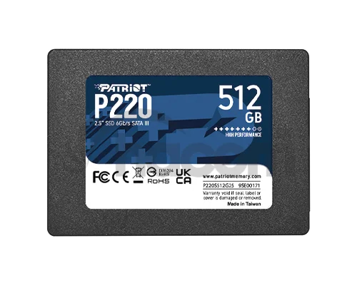 PATRIOT P220/512GB/SSD/2.5"/SATA/3R