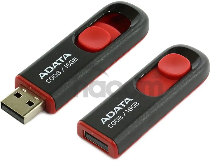 ADATA C008/16GB/USB 2.0/USB-A/Červená