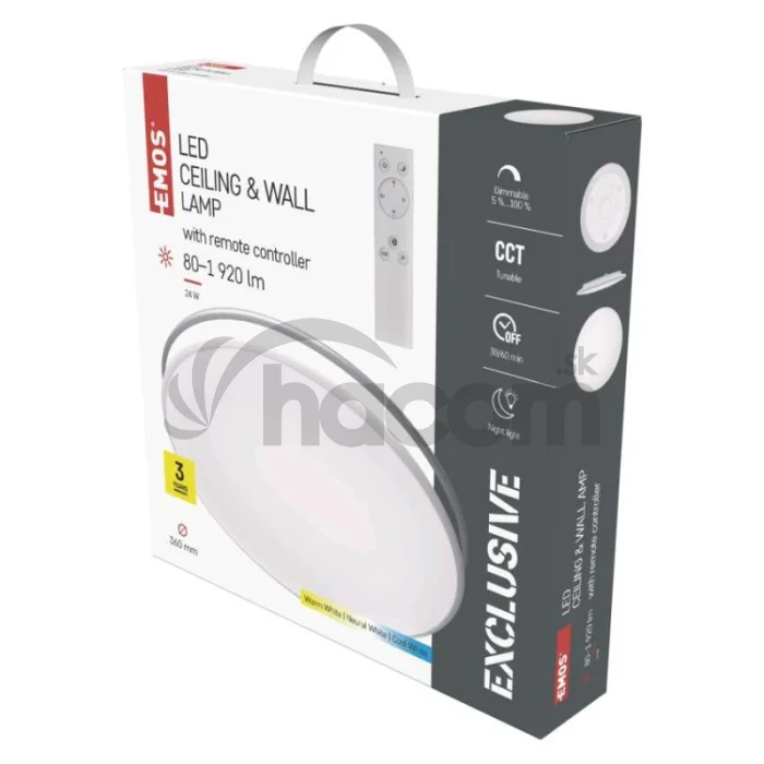 LED prisadené svietidlo ALVI, kruhové 24W, stmiev.so zmenou CCT