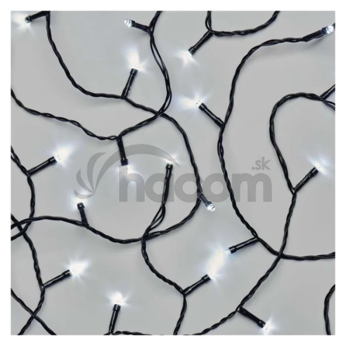 Standard LED spojovacia vianočná reťaz, 10 m, vonkaj. aj vnútor., studená biela