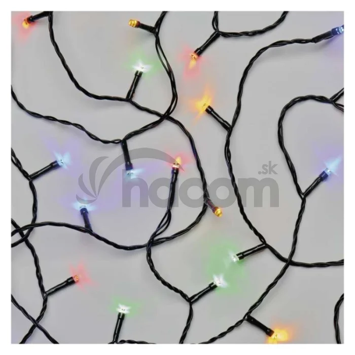 Standard LED spojovacia vianočná reťaz, 10 m, vonkajšia aj vnútorná, multicolor
