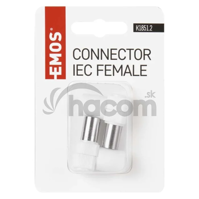 Konektor IEC zásuvka skrutkovací uhlový