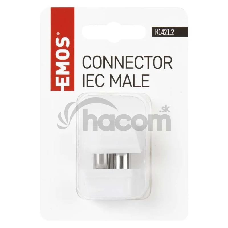 Konektor IEC vidlice zacvakávací uhlový