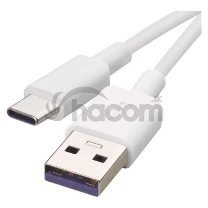 Nabíjací a dátový kábel USB-A 2.0 / USB-C 2.0, 1,5 m, biely