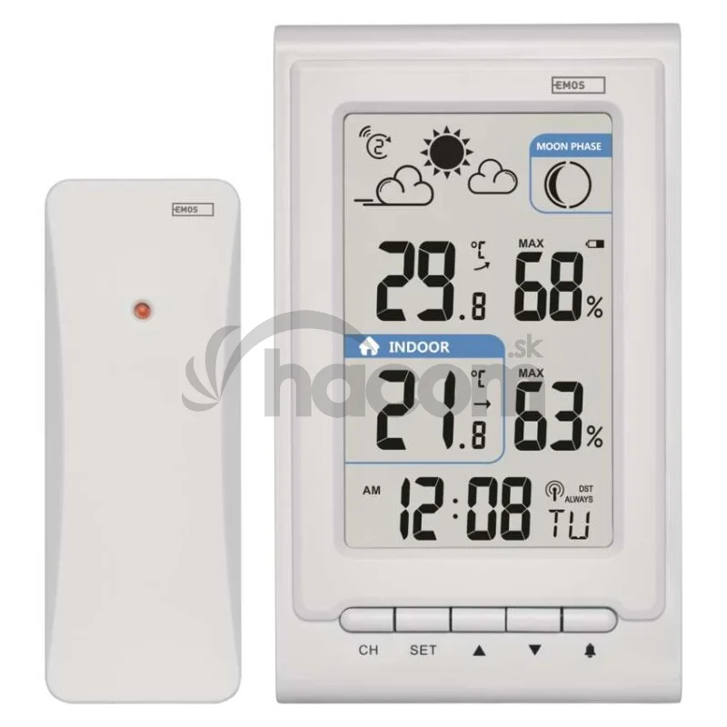 Domáca bezdrôtová meteostanica E0352