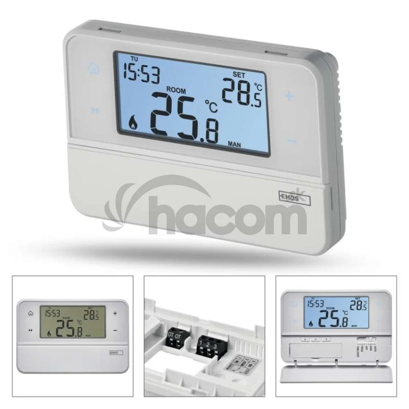 Izbový programovateľný drôtový OpenTherm termostat P5606OT