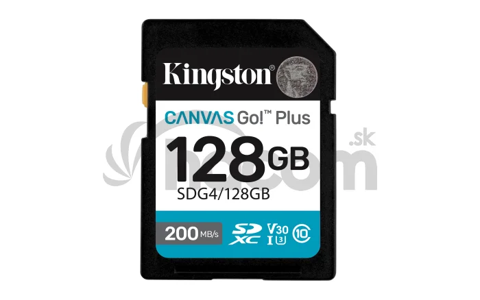 Kingston Canvas Go Plus/SDXC/128 GB/UHS-I U3 / Class 10