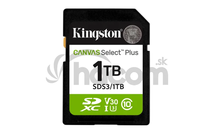 Kingston Canvas Select Plus/SDXC/1TB/UHS-I U3 / Class 10