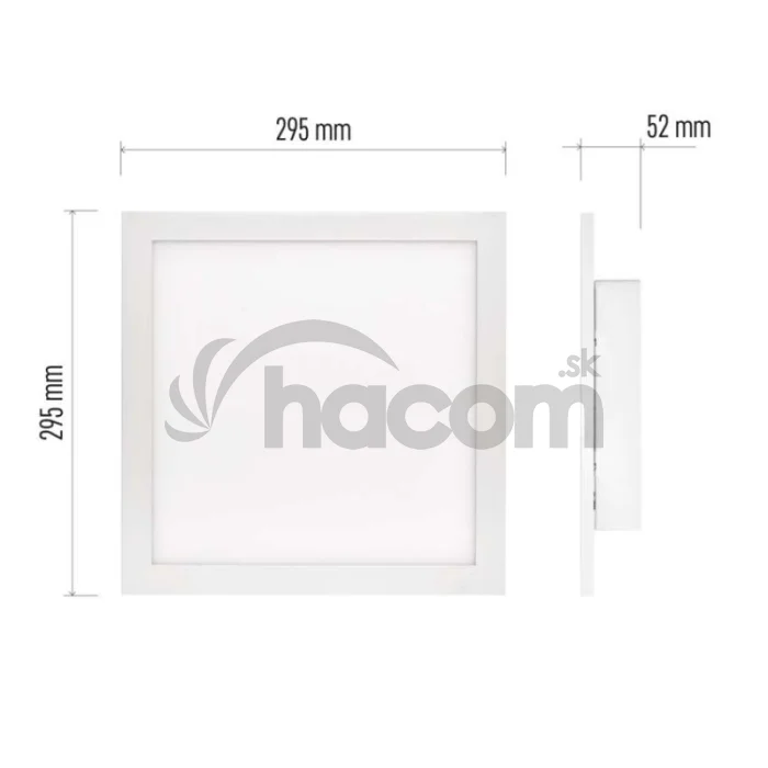 LED panel prisadený RIVI 30x30, 20W, stmiev.so zmenou CCT