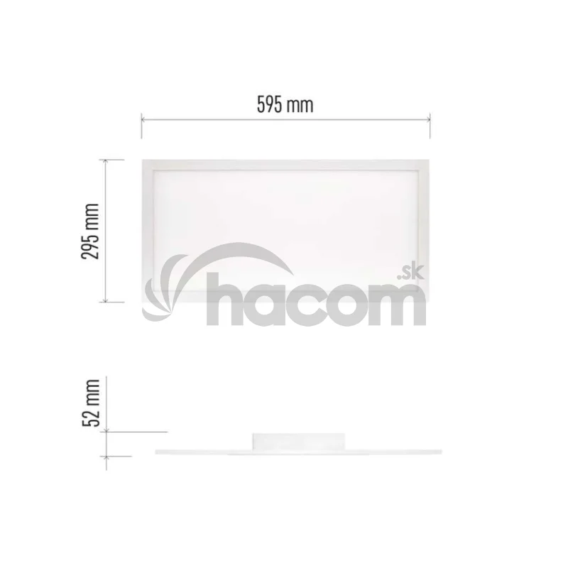 LED panel RIVI prisadený 30x60, 25W, stmiev.so zmenou CCT