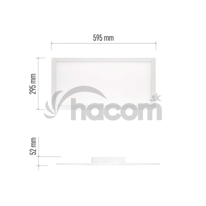 LED panel RIVI prisadený 30x60, 25W, stmiev.so zmenou CCT