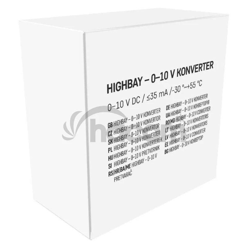 Konvertor 0–10 V pre priemyselná svíetidla HIGHBAY
