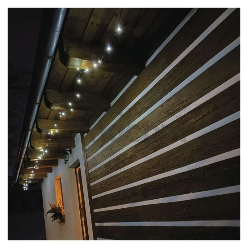 LED vianočná reťaz, 50 m, vonkajšia aj vnútorná, studená biela, programy, časovač