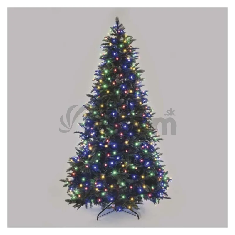 LED vianočná cherry reťaz – guličky, 48 m, vonk. aj vnútor., multicolor, programy, časovač