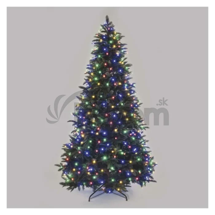 LED vianočná cherry reťaz – guličky, 48 m, vonk. aj vnútor., multicolor, programy, časovač