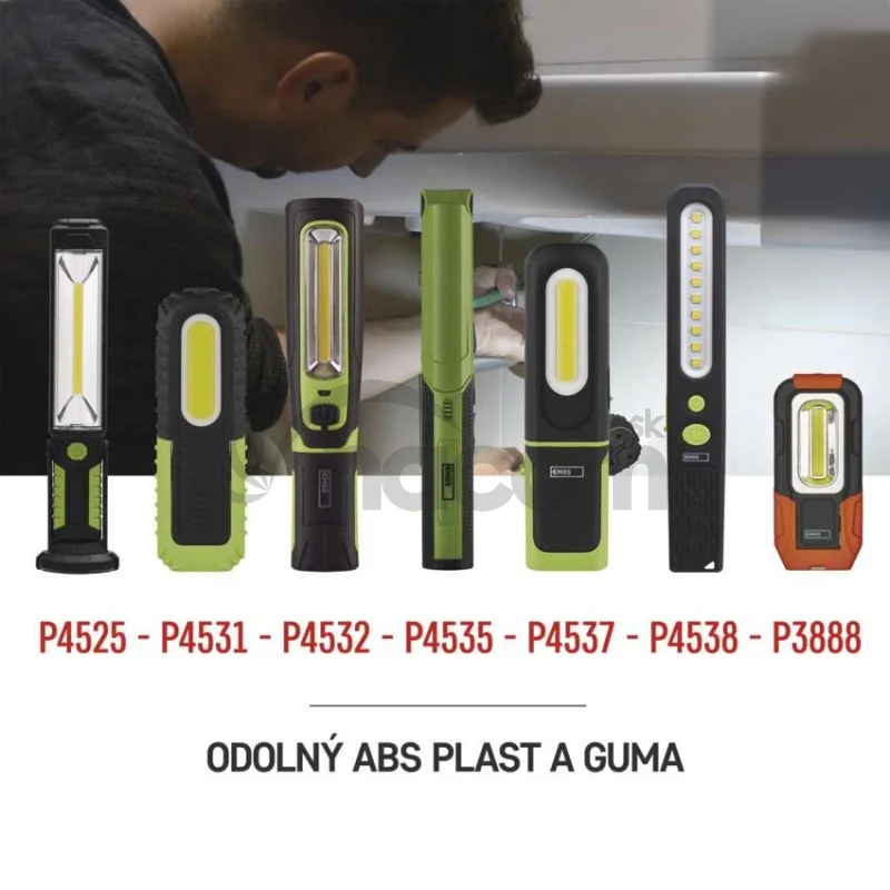 SMD LED + LED nabíj. svietidlo P4538, 700 lm, 1200 mAh