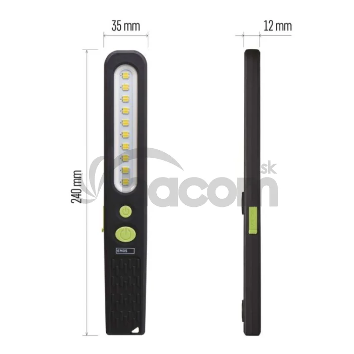 SMD LED + LED nabíj. svietidlo P4538, 700 lm, 1200 mAh