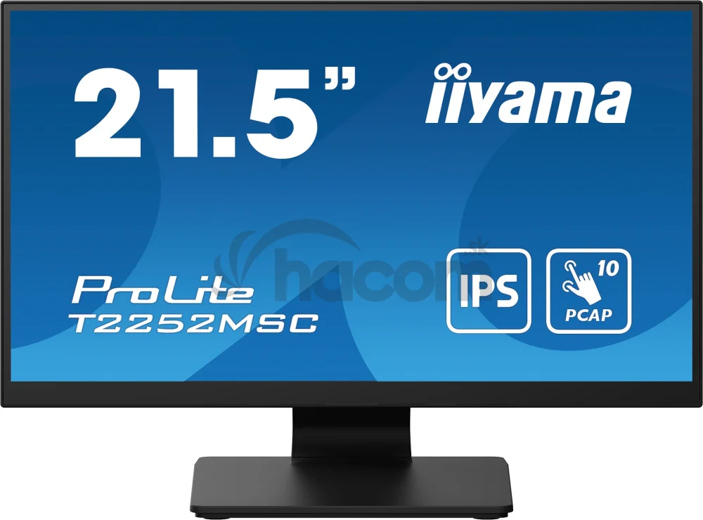 22" LCD iiyama T2252MSC-B2: IPS, FHD, 10P, DP, HDMI