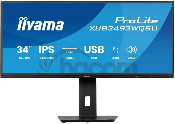 iiyama ProLite/XUB3493WQSU-B6/34"/IPS/wQHD/120Hz/1ms/Čierna/3R