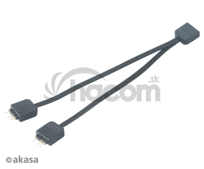 AKASA - RGB LED kábel-splitter adresovateľný 12 cm