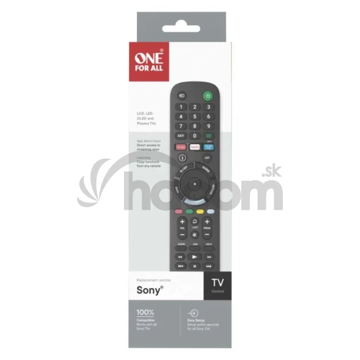 Ďiaľkový ovládač OFA pre TV Sony