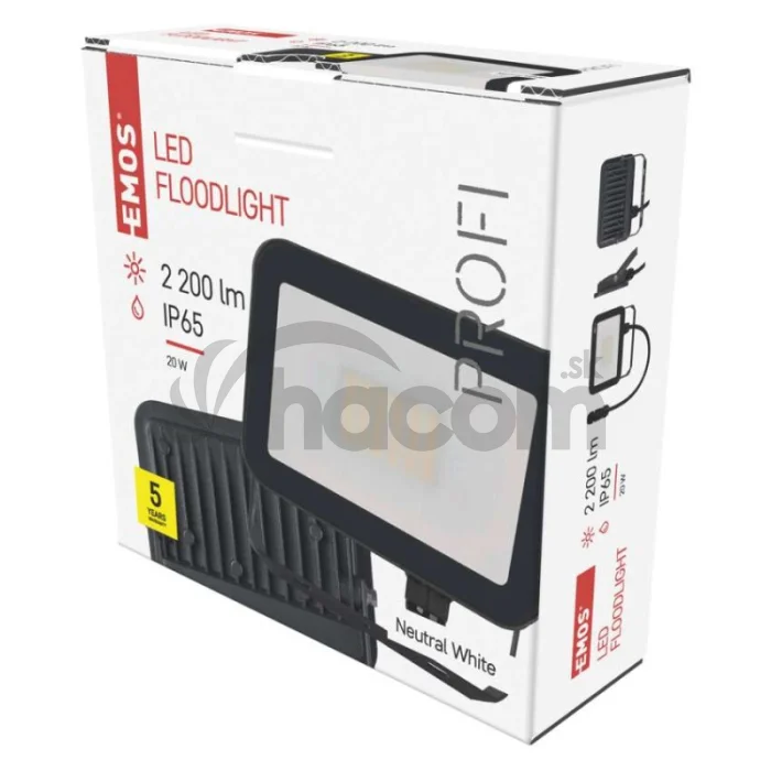 LED reflektor INOVO, 20W neutrálna biela